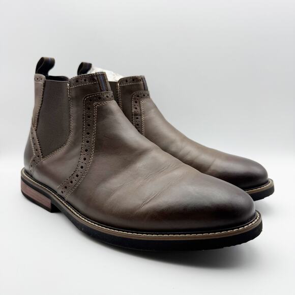 Nunn Bush KORE Womens Otis Chelsea Boot Size 11 M Brown Leather Plain Toe NIB - Picture 7 of 14